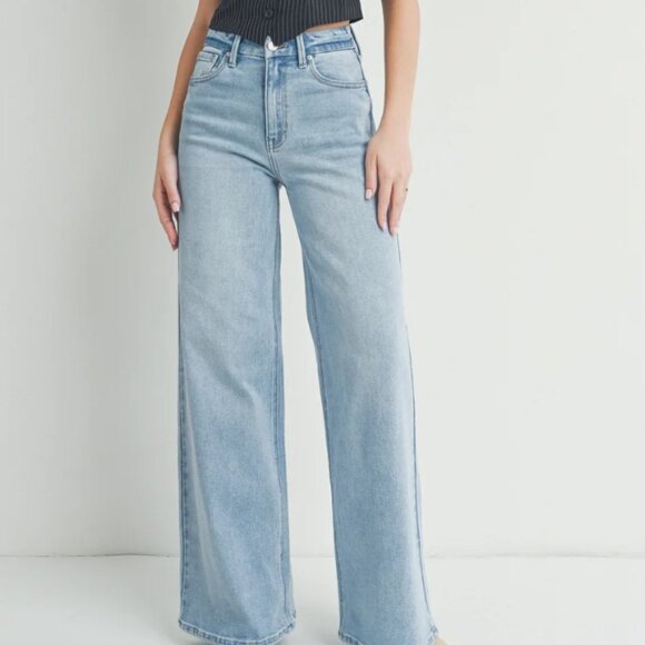 JBD The Palazzo Jean Size 24-25 High Rise Wide Leg - Picture 1 of 4